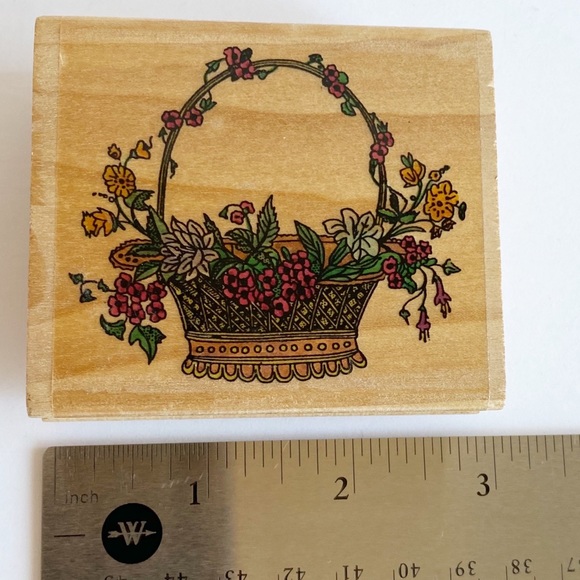 Lot of 3 Wooden Rubber Stamper - Picture 3 of 6